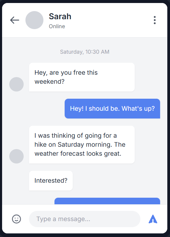 Android Chat App Screenshot
