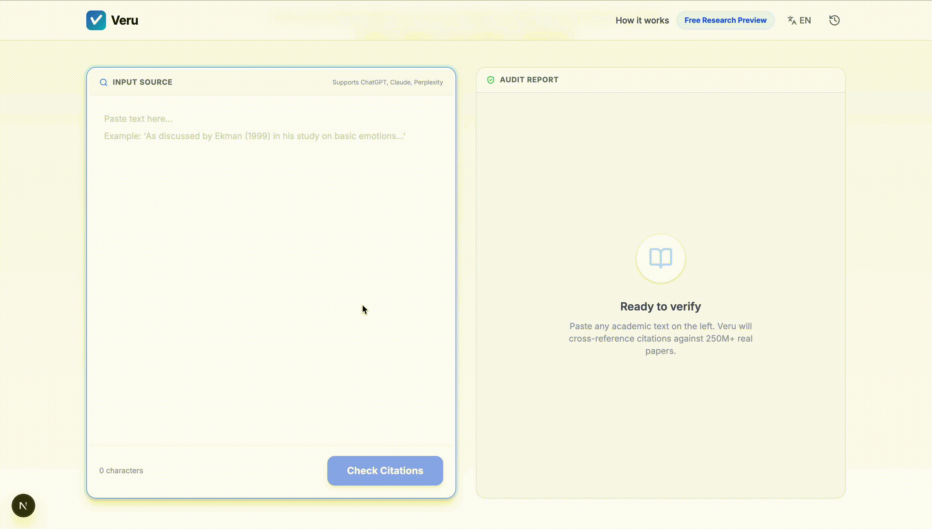Veru AI Interface Demo